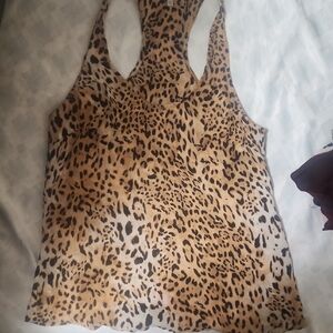 Joie Animal Print Tank Top